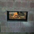 Двусторонняя топка от Austroflamm 75-37 KII и облицовка из лилотека.
