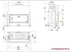 Architektur-Kamin 38/86 lifting door