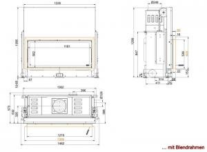 Architektur-Kamin 53/121 lifting door