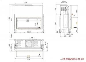 Architektur-Kamin 45/101 lifting door