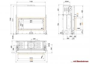 Architektur-Kamin 45/101 lifting door