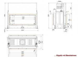 Architektur-Kamin Tunnel 53/135 lifting/tilting door