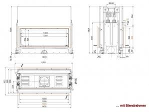Architektur-Kamin Tunnel 53/135 lifting/tilting door