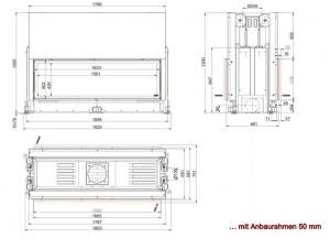 Architektur-Kamin Tunnel 53/166 lifting/tilting door