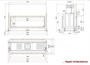 Architektur-Kamin Tunnel 53/166 lifting/tilting door
