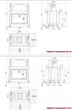 Stil-Kamin Tunnel 53/88 lifting/tilting door