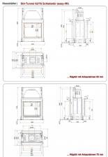 Stil-Kamin Tunnel 62/76 lifting/tilting door