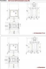 Stil-Kamin Tunnel 62/76 lifting/tilting door