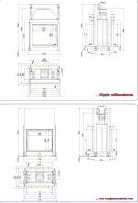 Stil-Kamin Tunnel 75/90 lifting/tilting door
