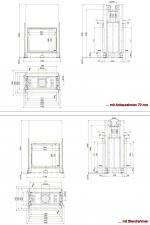 Stil-Kamin Tunnel 75/90 lifting/tilting door