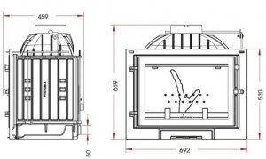 Каминная топка Invicta 700 Milos Grand Angle