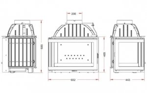 Каминная топка Invicta d’Angle L
