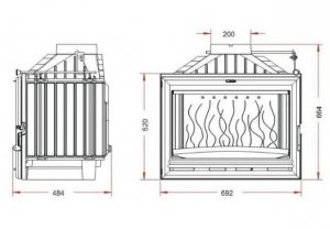 Топка Invicta 700 OPTION VOLET RAC
